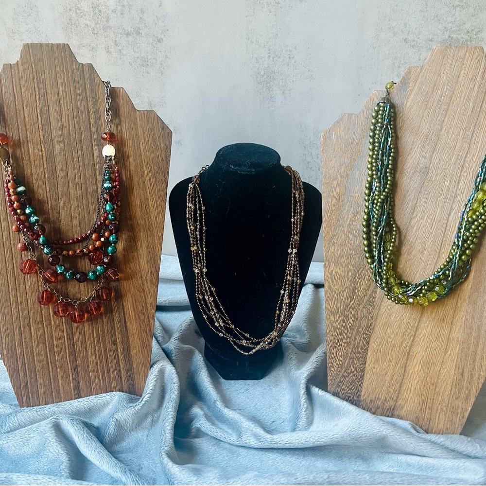 Chico’s Autumn Luxe Statement Necklace Bundle | Layered Beaded